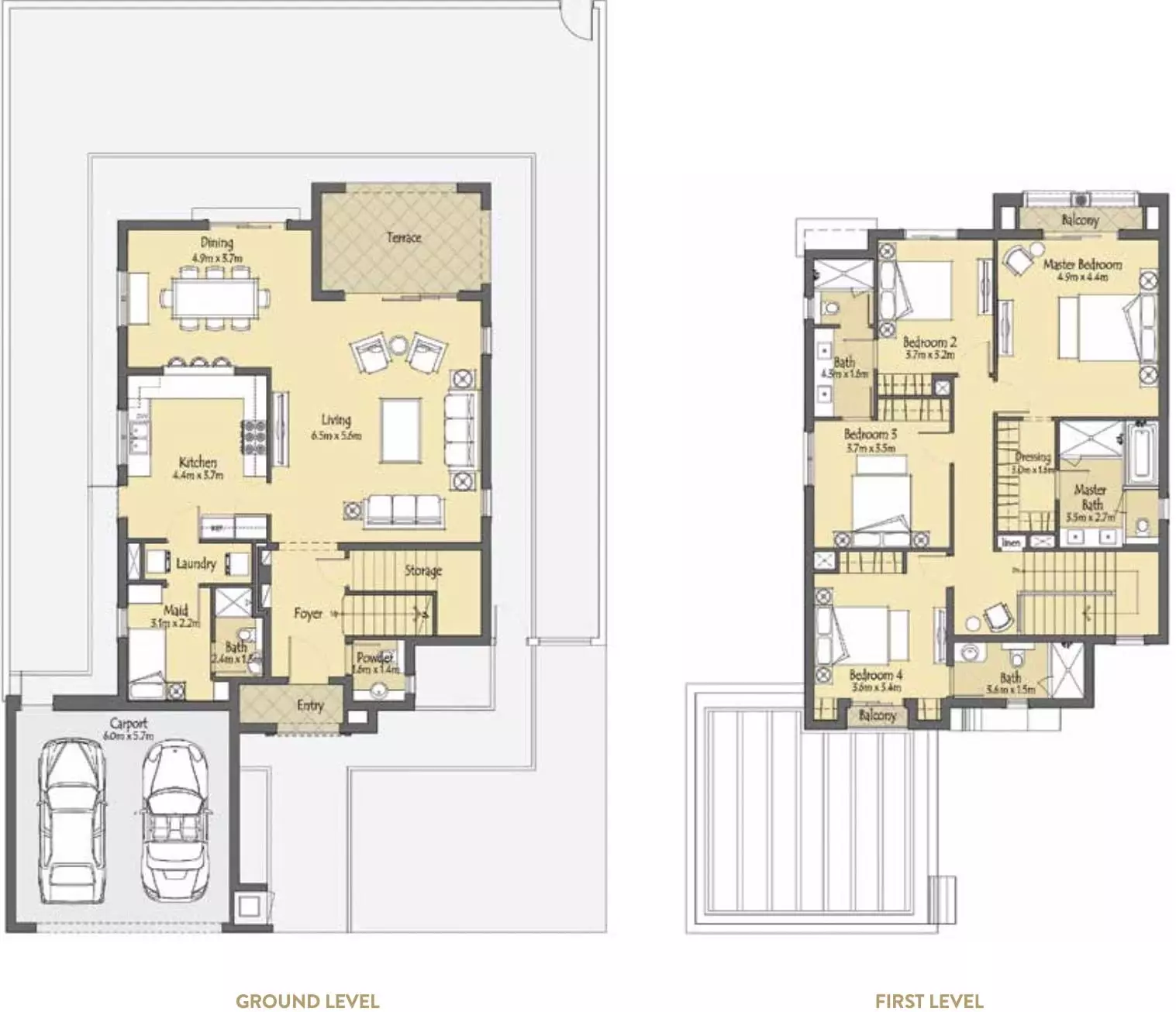 4-Bedroom Villa + Maids