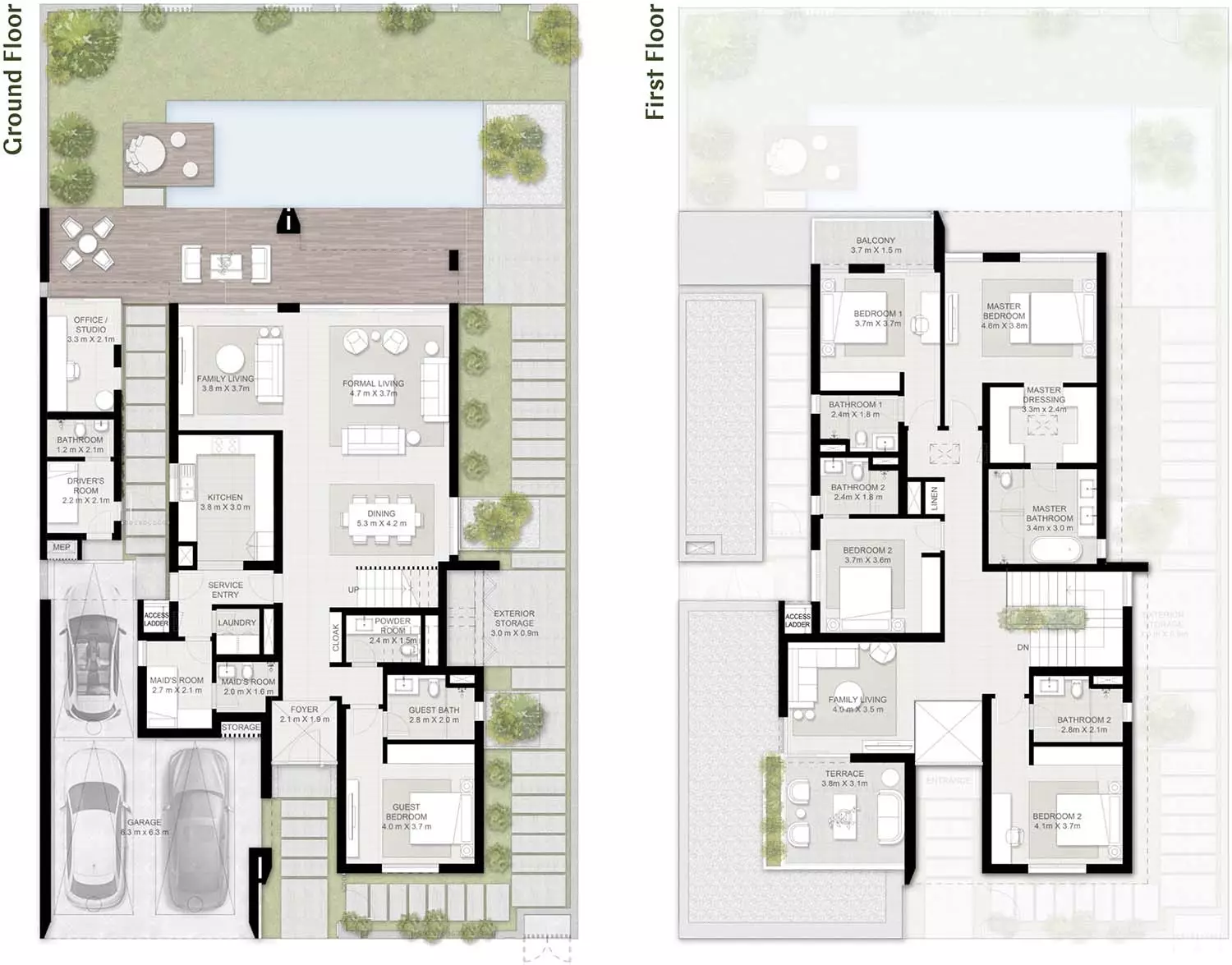 5BR + Garden Suite