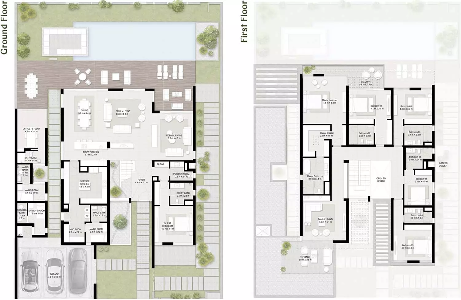 6BR + Garden Suite