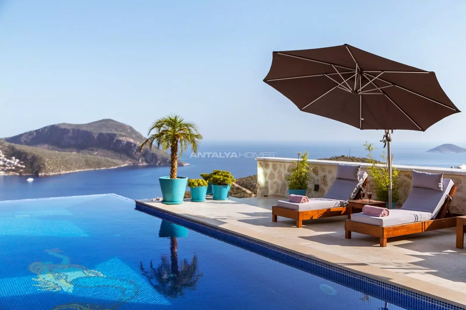 Modern Triplex Villa in Kalkan with Infinity Pool
