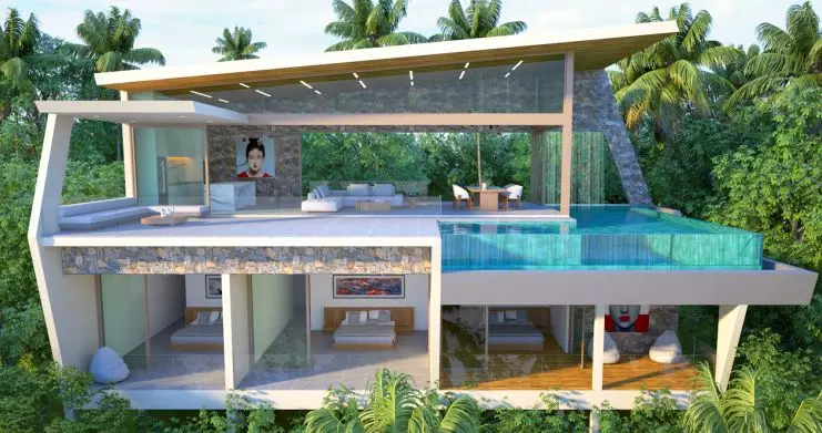 Contemporary 3-Bed Sea view Villas by Chaweng Noi