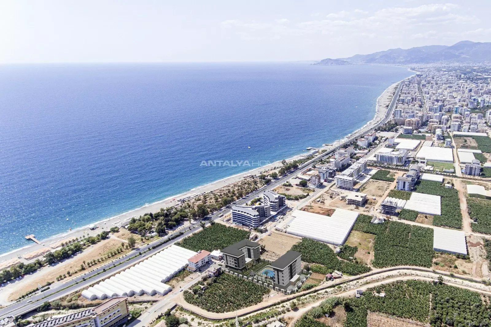 Cozy Properties in a Project with Private Beach in Alanya