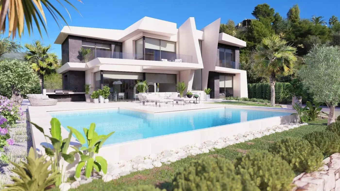 Large Stylish Villa with Sea Views in Alicante, Costa Blanca
