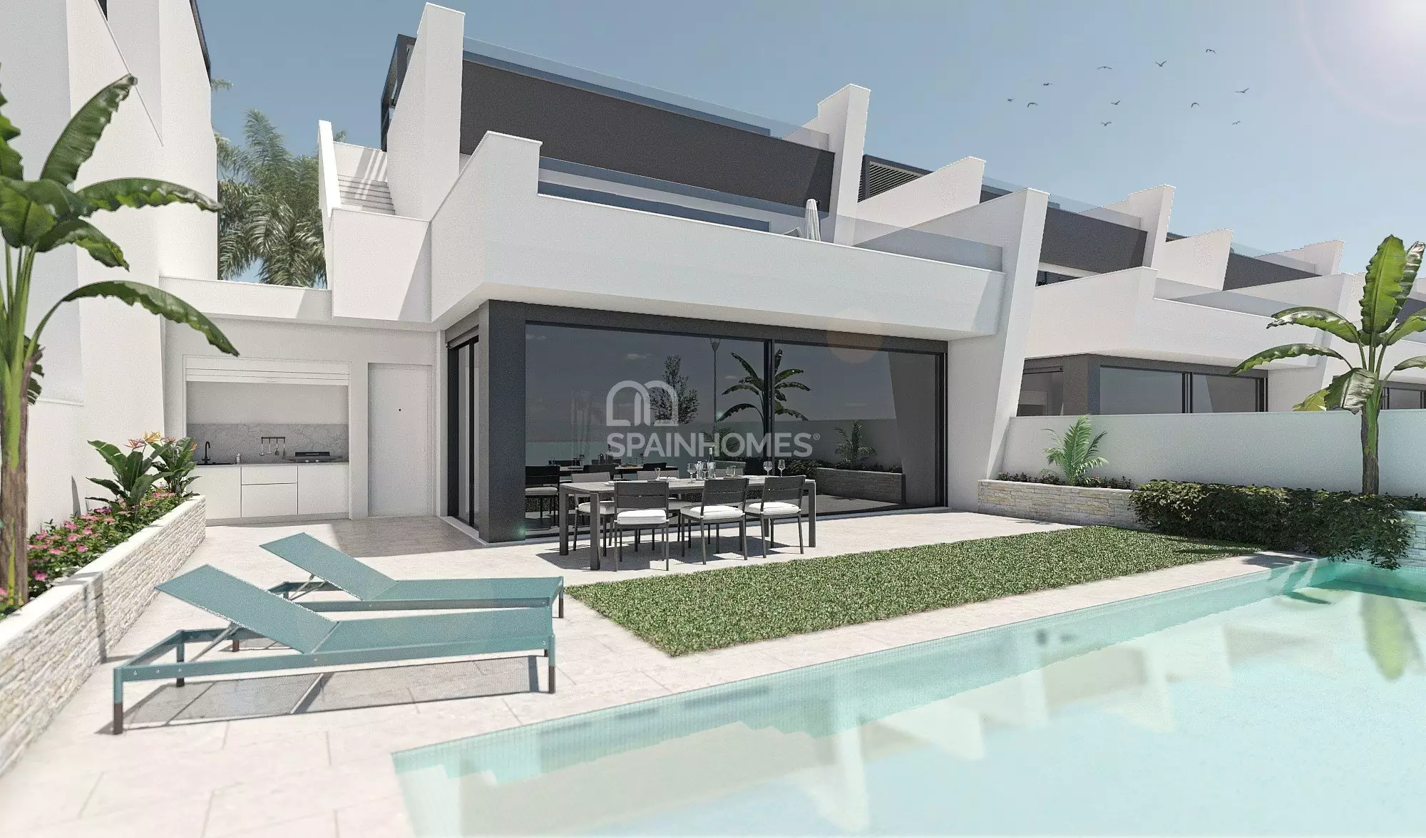 Detached Villas with Private Pools and Solariums in San Javier