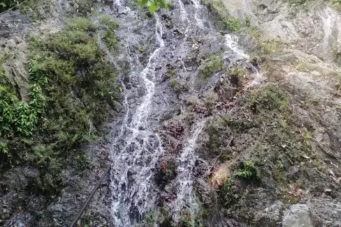 WATER RUNNING ON STREAM 2 20FT METAL PIPE FOR SCALE