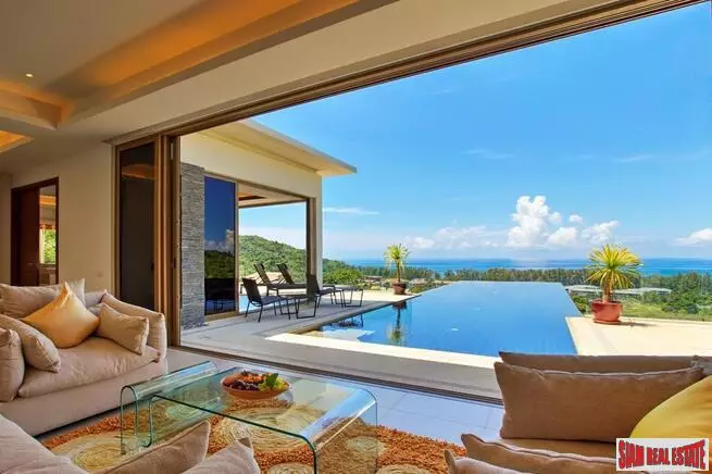 Exclusive 2,3 & 4 Bedroom Sea View Pool Villas for Sale in Nai Thon