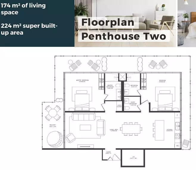 Floorplan Penthouse Two