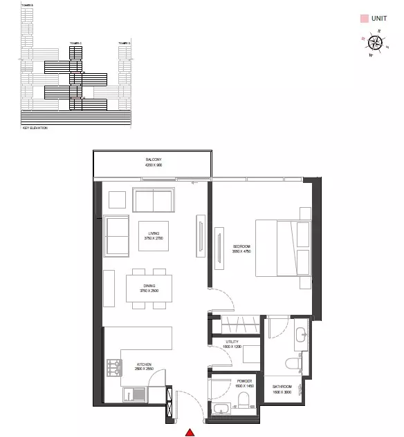 Floor Plan (Tower-C, Type-B)