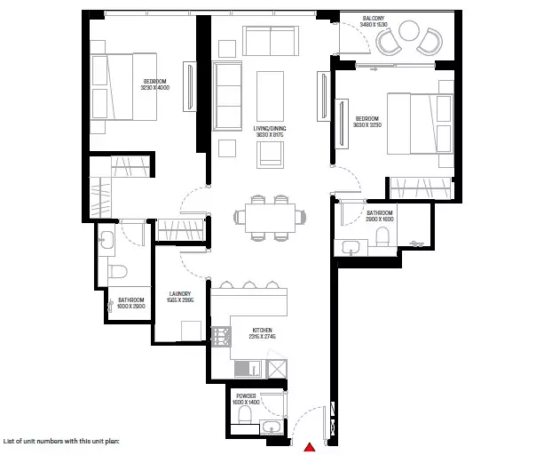 2 Bedroom Apartment (Type – A)