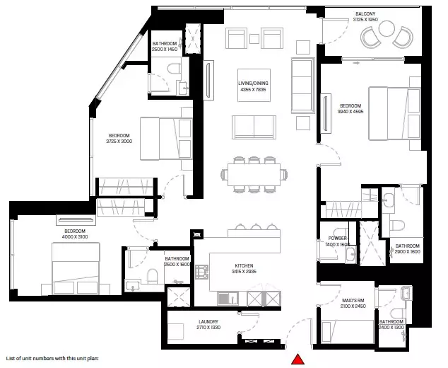 3 Bedroom Apartment (Type – A)