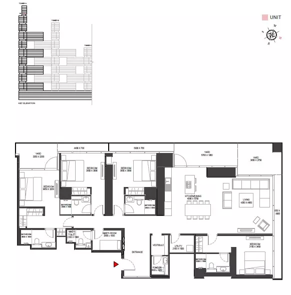 Floor Plan (Tower-A, Type-C)