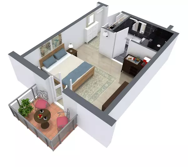 Floorplan - 1 Bed